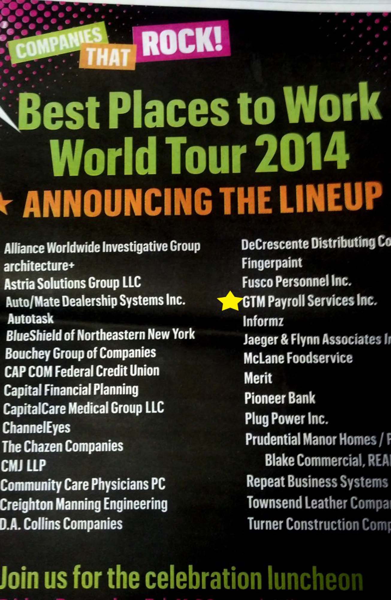 2014 best places to work